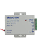Power supply unit for Waterproof Metal RFID PIN Code Door Security Access Control System Kit, showing input and output specifications.