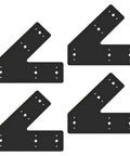Beefy Heavy Duty 4 Pack 45 Degree Steel Pergola Brackets For Wood Beams 4x4 And 6x6 Lumber Powder Coated Black Truss Framing
