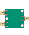 Top Tier Heavy Duty 2 Way RF Power Divider DC To 5GHz 50 Ohm Impedance with SMA female connectors on green PCB.