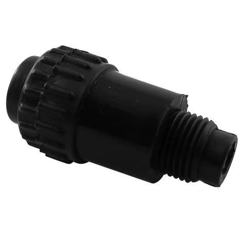2 Pack Thread Oil Plug Connector For Air Compressor 3/8BSPT Male 16x1.5 Black Plastic Oil Cap Plug Spare Fittings Durable Oil Resistant Mini Inlet Outlet Design, black plastic threaded plug