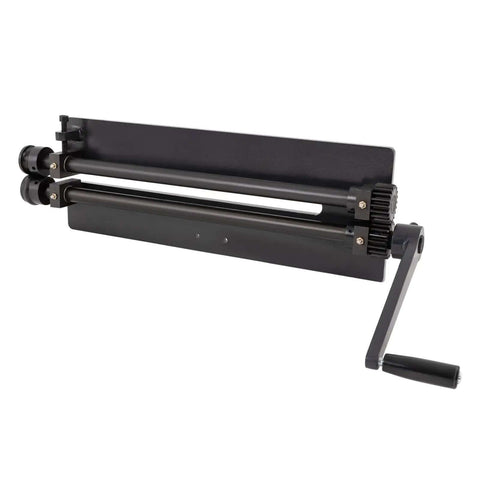 Heavy Duty Pro Grade 18 Inch Sheet Metal Bead Roller Kit with cast iron bead roller flaring tool and six dies, side view