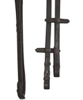 Buckle End Leather Reins 54 Inch Brown With Grippy Ends showcasing ThinLine grip detail