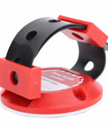 Insulated Electrical Panel Lockout Handle With Adhesive Backing, durable ABS, shown in close-up view, weather resistant and safe.