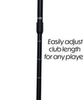 Adjustable putter from Beach Side Golf Set For The Sand With Two Adjustable Putters Waterproof Dry Bag Flags Cups Balls