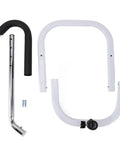 Components of Versatile Bedside Assist Handle With Adjustable Height Bed Rail 3 In 1 Frame, Carbon Steel Base for Seniors