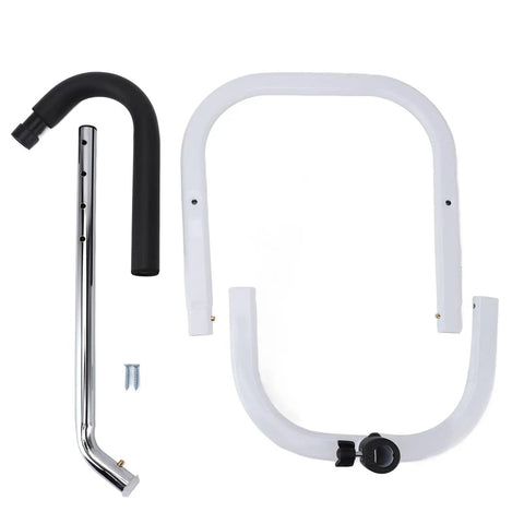 Components of Versatile Bedside Assist Handle With Adjustable Height Bed Rail 3 In 1 Frame, Carbon Steel Base for Seniors