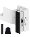 Upgraded Portable Security Door Reinforcement Lock No Drilling Flip Latch Keeps Unwanted Entry Out For Inward Opening Doors