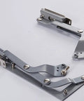 Vertical Lift Operated Hinge Set for Overhead Cabinets with Silent Upward Slide and Forward Translation, heavy-duty metal design