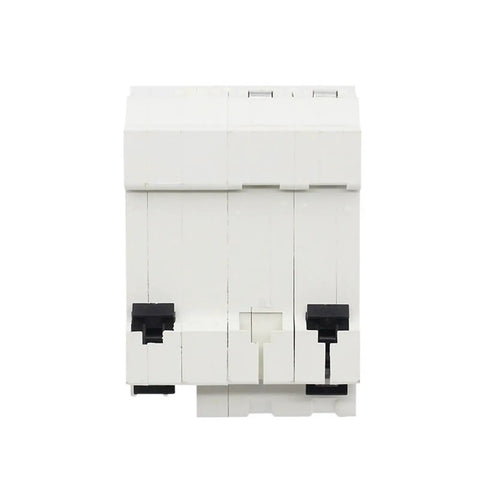 Heavy Duty AC Circuit Breaker With Knockout Anti Shock Shield Earth Leakage Switch Home Panel Protector smooth design front view.