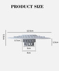 Top Shelf Silicone Hair Catcher For Bathtubs And Showers Blocks Debris With Ease No Sweat Quick Pull Setup Fully Reusable bathroom essential product size diagram.