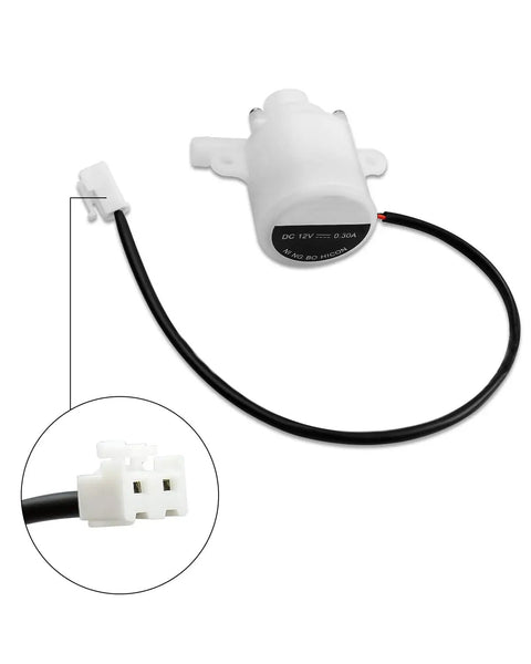 Top Shelf Ice Maker Water Pump Replacement for Small Bullet and Cubed Units Compatible With Model Zlwb 12, 12V pump with connector.