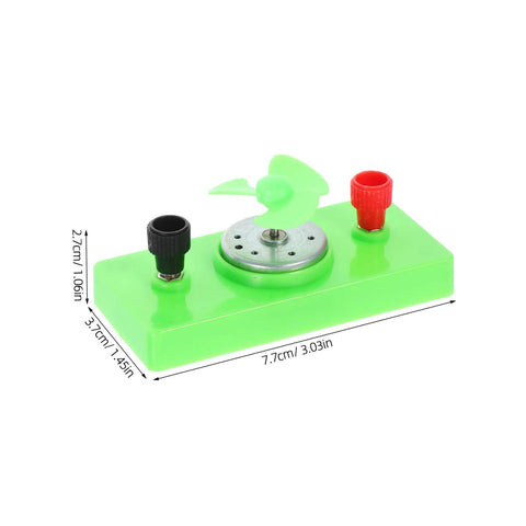 Green component of Solar Powered Science Experiment Kit For Kids With Mini Generator Motors Hand Cranked Wind Turbine Quiet Operation.