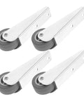 Smooth As Silk Heavy Duty Sliding Door Roller Casters With Nylon Wheels for barn door hardware, featuring durable nylon wheels.
