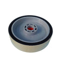 8 Inch Resin Diamond Lapidary Wheel Grit 1200 Plus 3000 Soft Cabbing Polishing Tool for gemstone finishing on a white background.