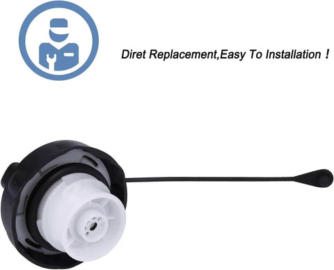 Jeep Wrangler Fuel Tank Filler Cap Gas Cap Direct Fit Replacement For 2003 Through 2018 JK And 2003 Through 2006 TJ Models