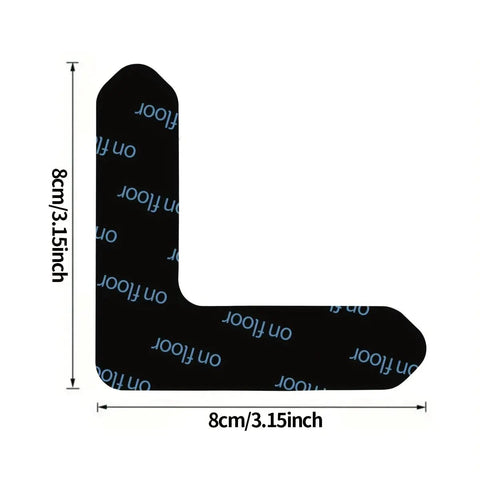 Diagram of Non Slip Rug Tape Grippers 8 Pack 16 Pack Reusable Washable Carpet Tape For Hardwood Floors And Area Rugs
