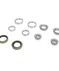 Beefed Up Complete Trailer Wheel Hub Bearings Kit For One And One Sixteenth Inch Boat Trailer Axles With Seals shown with all components