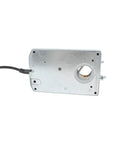 Rock Solid SM24AX Damper Actuator With Knockout 20Nm Torque And Snappy Ac Dc 24V Motor rear view with wiring connection.
