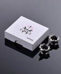 Dope Double Flared Ear Gauges 00G 10Mm Wearable Part 10Mm 12Mm Flared Ear Tunnels Stainless Steel Flesh Expander Piercing Stretchers Earrings Gift Box Set displayed in a white gift box