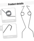 Upgrade Your Baskets With Heavy Duty Trash Can Lid Torsion Springs That Hold Tight And Stay Quiet For Easy Home Maintenance DIY Repair Parts, stainless steel