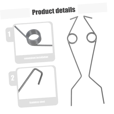 Upgrade Your Baskets With Heavy Duty Trash Can Lid Torsion Springs That Hold Tight And Stay Quiet For Easy Home Maintenance DIY Repair Parts, stainless steel