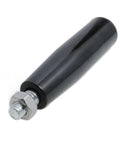 Revolving Lathe Handle And Trailer Jack Hand Wheel M10 Threaded Crank With Nuts, ergonomic non slip conical grip, black bakelite