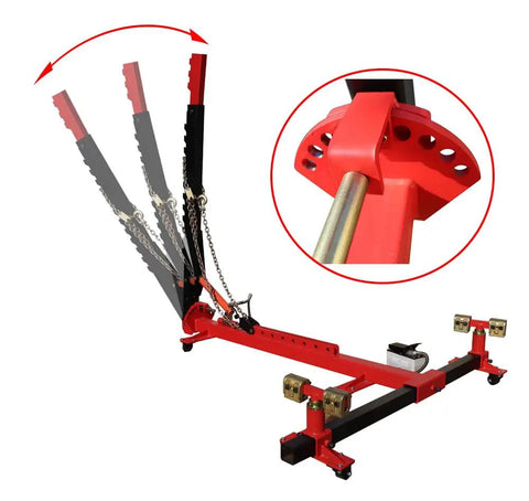 Beefy Car Frame Repair Tool With Ten Ton Hydraulic Frame Straightener And Auto Body Puller for restoration of damaged frames heavy duty