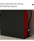Solid As A Rock Steel Fire Extinguisher Cabinet With Smooth Sloped Front For Offices And Retail Stores Small Red Heavy Duty Safety Box Built To Last with sturdy solid base support.
