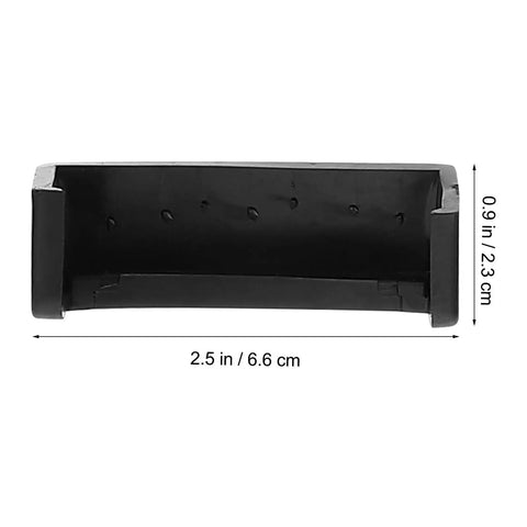 12 Pcs Mini Bench Vise Pads Non Slip Plastic Vise Pads for Workbench Clamps, black pad with dimensions 2.5 x 0.9 inches