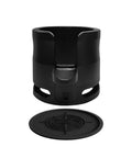 58mm Adjustable Portafilter Holder And Espresso Tamping Station Equipped With A Heavy Duty Silicone Mat for steady coffee tamping.