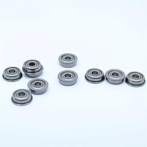 Grab These 10 Pcs Of F604ZZ Flanged Bearings, Super Cool Deep Groove Ball Type With 4mm Bore And Steel Build For Smooth Industrial Moves.