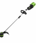 80V Brushless Cordless String Trimmer With 16 Inch Cut, 0.080 Inch Dual Line, Variable Speed, Lightweight Build, Battery And Charger Not Included