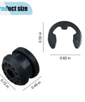 2 Pack Transfer Case Shift Linkage Bushings With E Clips Grommet Kit Replacement For OEM 68078975AA 68078974AA size details