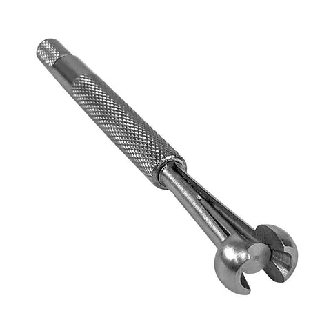 QWORK bore gauge, 4-piece telescoping set with knurled metal handle, side view