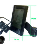 Electric Bike LCD Display Panel for Ebike Conversion Kit 36V Waterproof 6 Pin USB Speed Meter with mounting bracket
