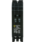 Front view of HOMT3015 Miniature Circuit Breaker for Home Panels With Thermal Magnetic Protection, 15 Amp, UL Listed