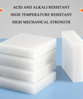 Built Tough 2 Piece Heavy Duty Polypropylene Vibration Shim Plates Equipment Leveling Support Pads 300X300X6MM stacked on blue surface.