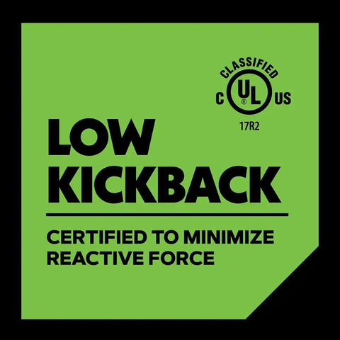 Low Kickback Certified Label for Two Pack Three Eighths Inch Low Profile Saw Chain With.050 Inch Gauge 1.3 mm For Eighteen Inch Bar
