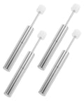 Universal Trash Can Lid Damper Replacement Soft Close Hydraulic Piston For Kitchen Garbage Cans, four silver pistons