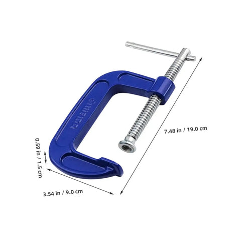 Heavy Duty 4 Inch G Clamp And C Clamp For Woodworking With Quick Release Desk Mount, Steel Metal Clamp For Woodworking Benches And Tables