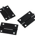 24 Pack Folding Butt Hinges Black 1.5 Inch Cabinet Gate Closet Door Hinges With 96 Mounting Screws for home projects