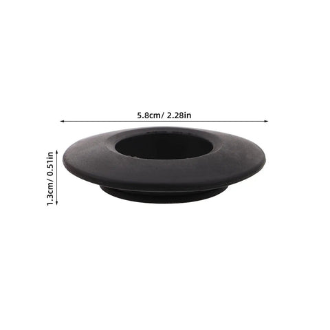 Heavy Duty Kayak Paddle Drip Guards Set With Wear Resistant PVC Splash Rings, 5.8 cm black ring