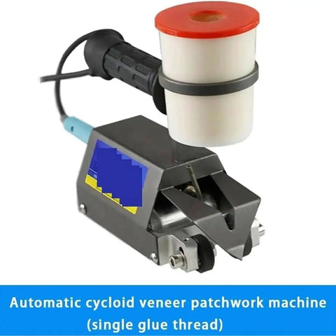 Pro Level Handheld Cycloid Veneer Stitching Machine With 60W Power And Heavy Duty Steel Body for precise veneer patchwork.