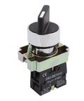 Maintained 2 Position Rotary Selector Switch No SPST 1NO 600V 10A For Industrial Panels ZB2 BE101C Built Tough Metal Plastic Construction Easy Mount Panel Control Switch For Machines, 22mm metal-plastic selector