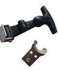 Heavy Duty Rubber Hood Latch For Genie Boom Lifts, flexible rubber latch with metal attachment for S60 S85 S100 replacement.