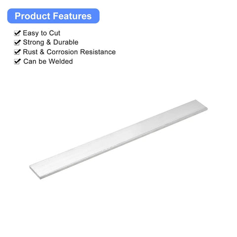 Square Aluminum Flat Bar Set Of Two 6061 Aluminum Alloy Three Sixteenth Inch Thick By One Point Two Inch Wide Twelve Inch Long Anodized