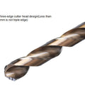 Three-edge cutter from the Heavy Duty 25 Piece M42 Cobalt Cutter Set With 3 Flute Layout For Wood Acrylic Routing.