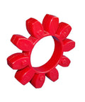 Flexible Coupling Element Kit For Gr24 Systems, Damper Buffer Jaw Coupling, Elastomer Urethane Elements in red color