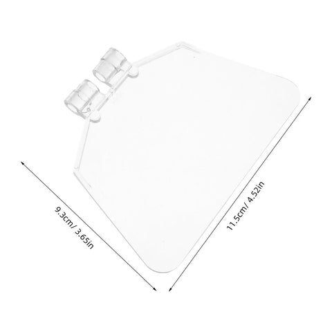Dustproof 6-Inch Bench Grinder Eye Shield Guard Kit dimensions, clear shield, easy install, protective safety shield
