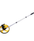 Sonew 8 Inch Measuring Wheel for Construction – Telescopic Distance with yellow wheel and silver handle, shown from an angled view.